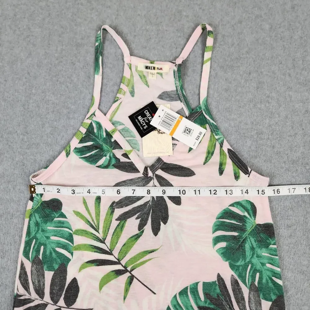 NWT Miken Swim Juniors Small Printed Cover-Up Dress Fairy Tale/Lush Meadow